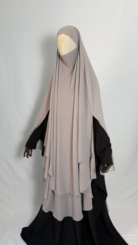 MAXI Khimar MOUSSELINE fentes - IMAYZA