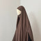 Khimar à FENTES en SOIE DE MEDINE Mi - Long - IMAYZA