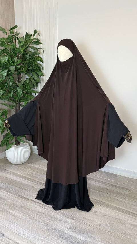 MAXI Khimar Fentes Jersey Premium - IMAYZA