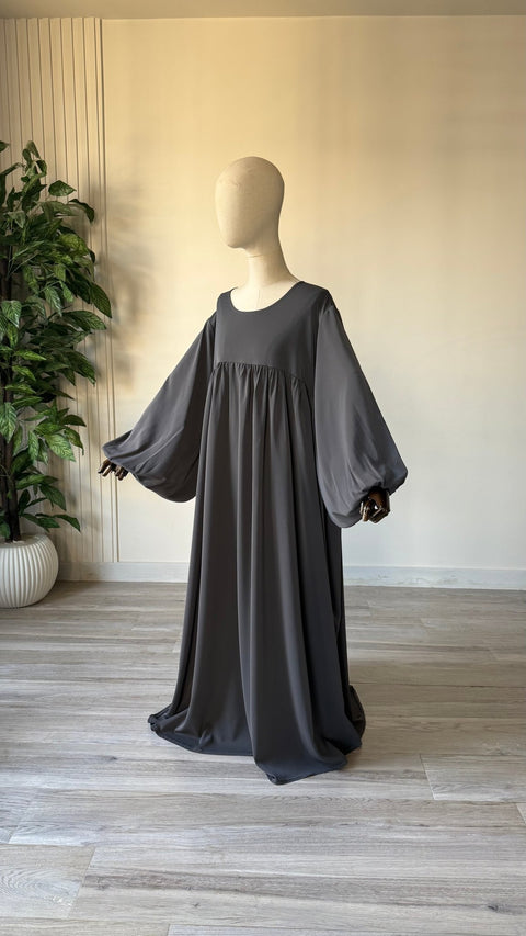 ABAYA Manches Ballon SOIE DE MEDINE - Assya - IMAYZA
