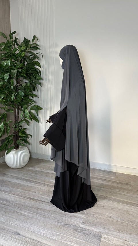MAXI Khimar Fentes Jersey Premium - IMAYZA