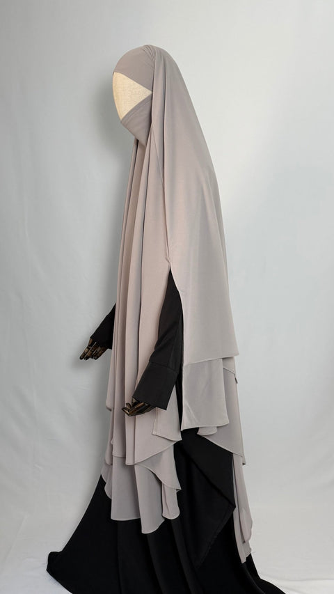 MAXI Khimar MOUSSELINE fentes - IMAYZA