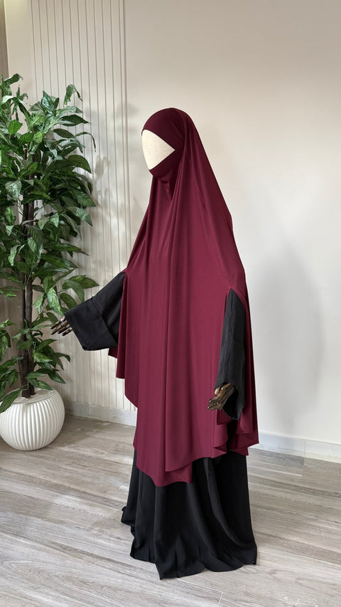 MAXI Khimar Fentes Jersey Premium - IMAYZA