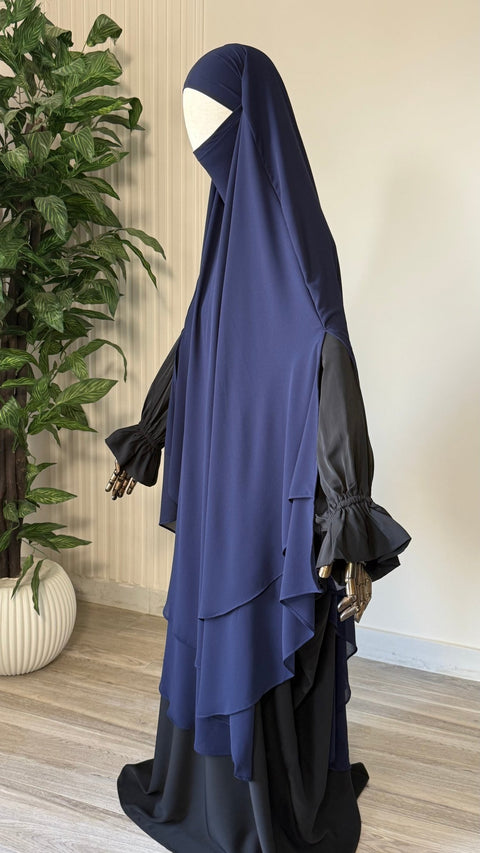 MAXI Khimar MOUSSELINE fentes - IMAYZA