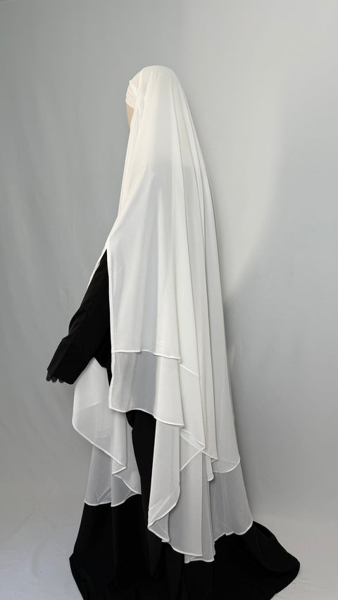 MAXI Khimar MOUSSELINE fentes - IMAYZA