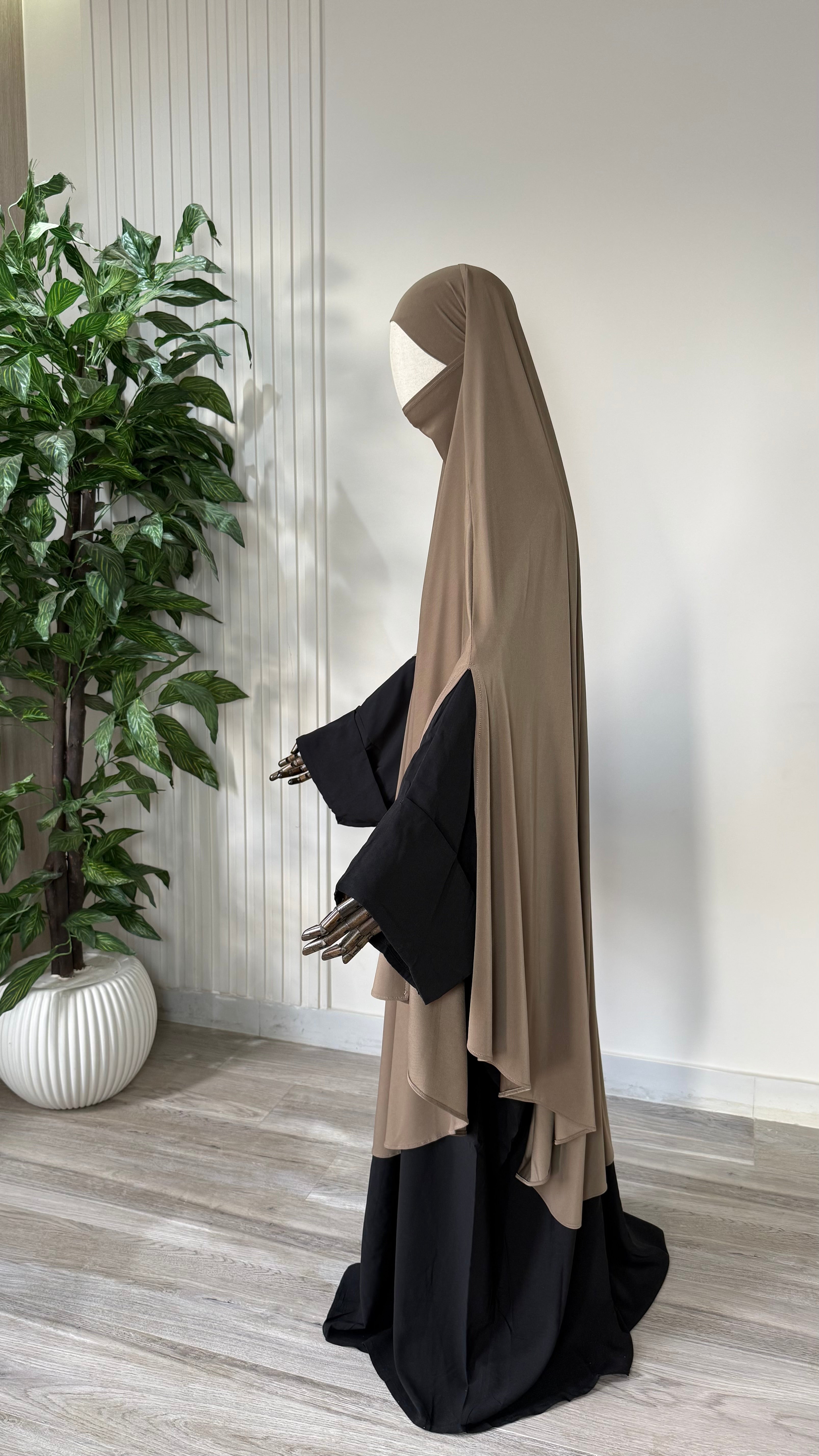 MAXI Khimar Fentes Jersey Premium