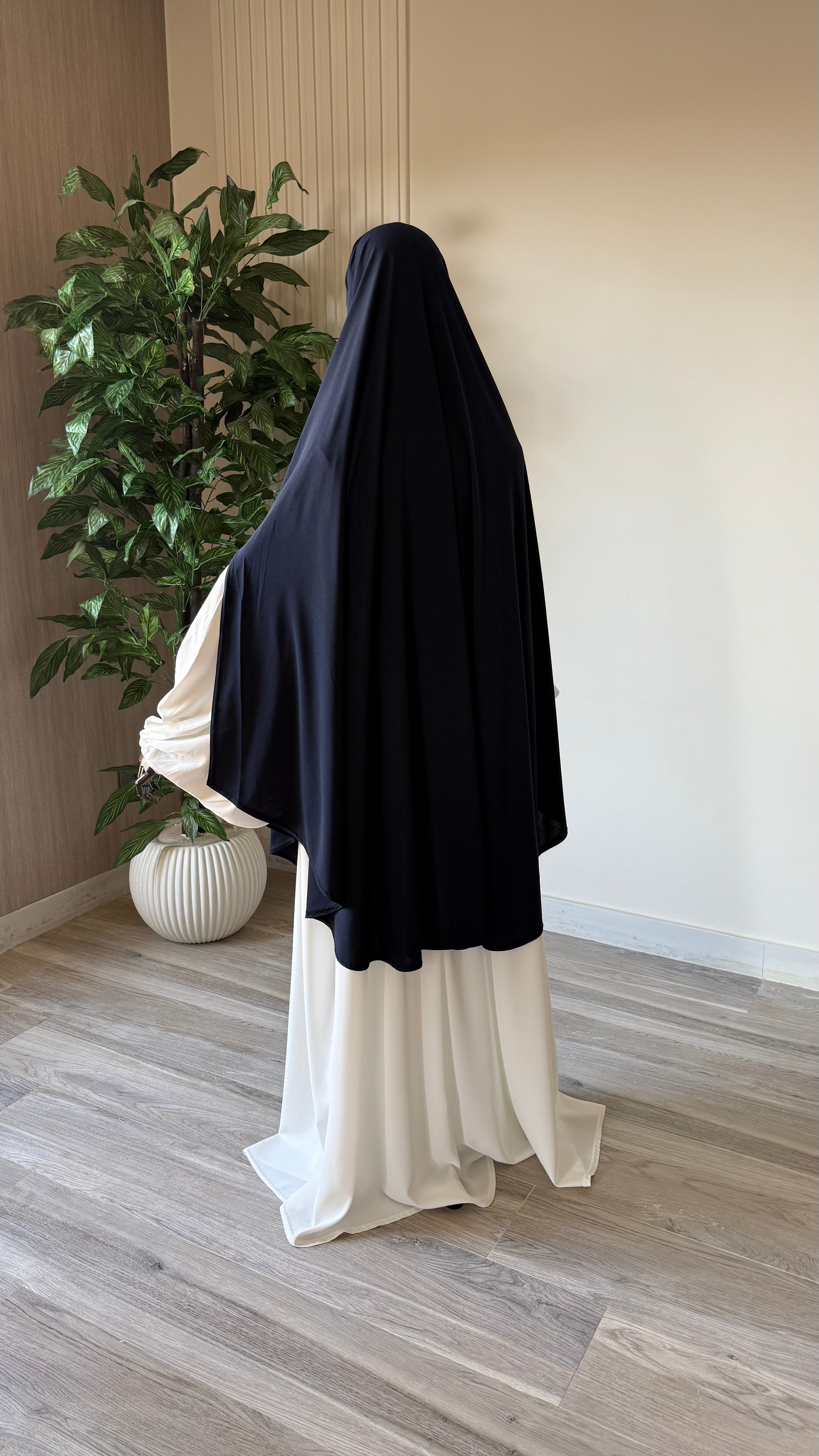 Khimar à fentes Jersey