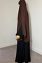 Khimar à FENTES JAZZ MI - LONG - IMAYZA