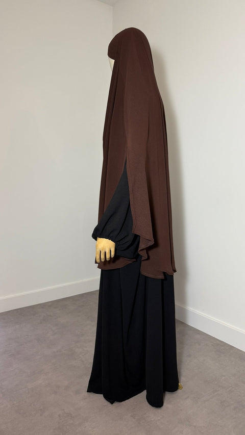 Khimar à FENTES JAZZ MI - LONG - IMAYZA