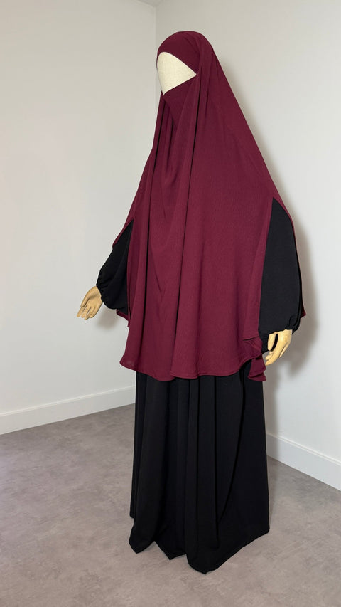 Khimar à FENTES JAZZ MI - LONG - IMAYZA