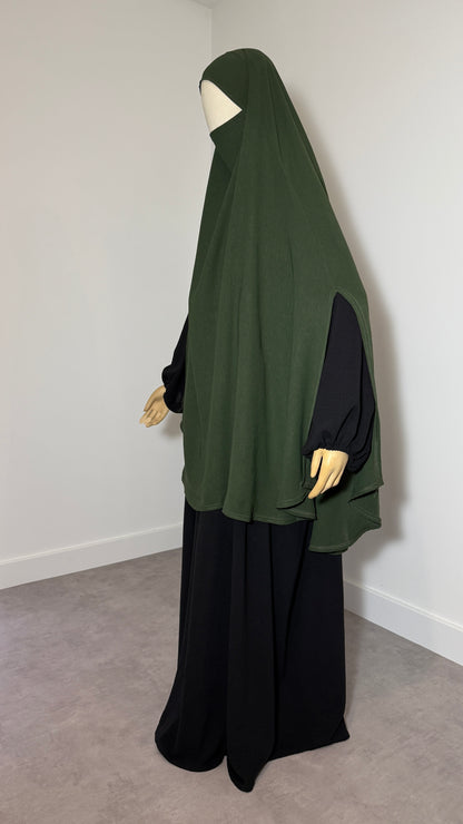 Khimar with slits